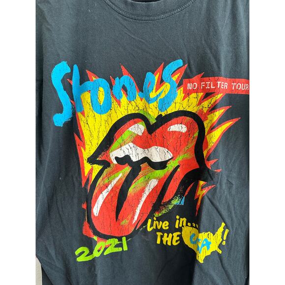 The Rolling Stones No Filter Tour USA 2021 Concert Tee Size Medium - Picture 8 of 10